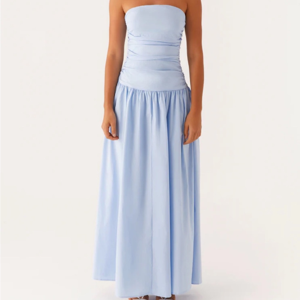 Carmel Maxi Blue Dress - Picture 2 of 3